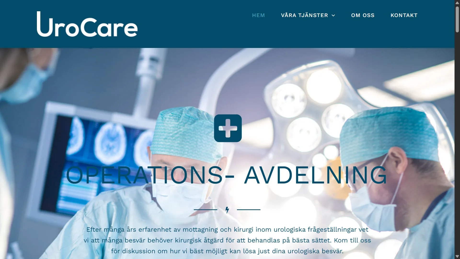 UroCare – operationsavdelning i Tumba sjukhus – SAVOE